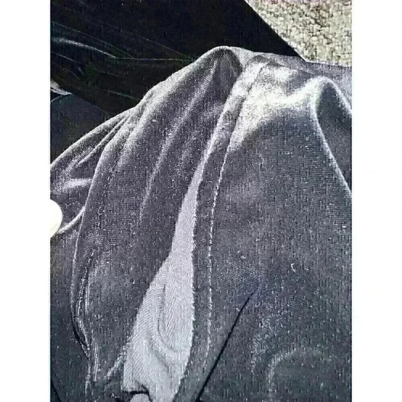 J Jill Wearever Collection Black Velour Stretch Smooth Fit Full Leg Pants Size M - Picture 4 of 6